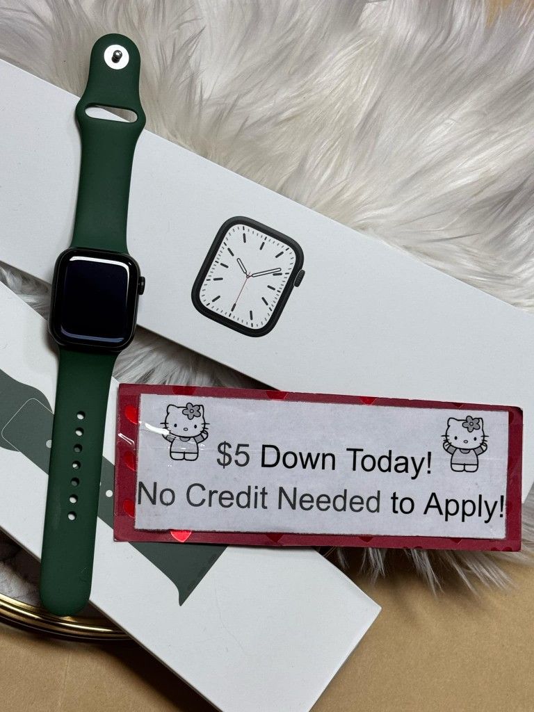 Apple Watch Series 7 Smartwatch - $1 To Take it Home same Day and Pay the Rest later!