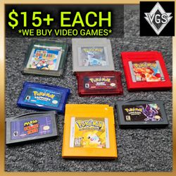 Game Boy & Game Boy Advance Cartridge Lot — Nintendo Handheld Games — Various Years