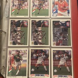 Soccer and baseball cards