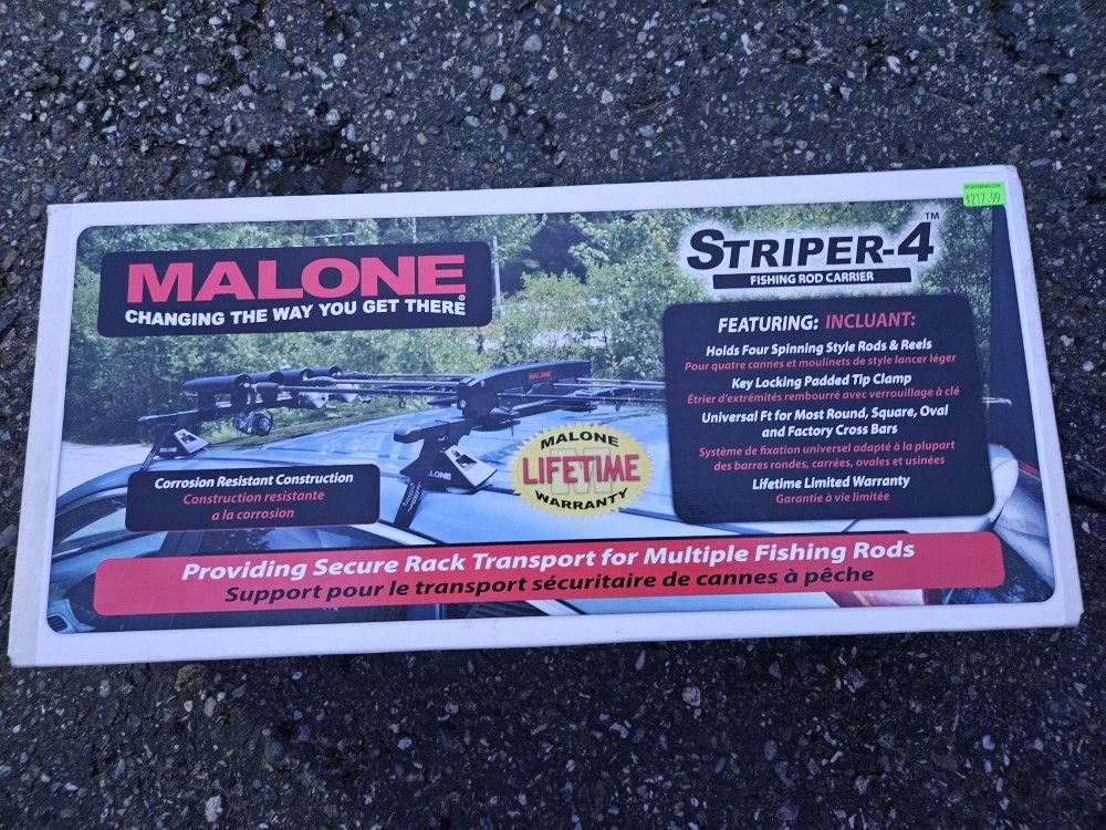 Malone Striper 4 Rod Holder Fishing New