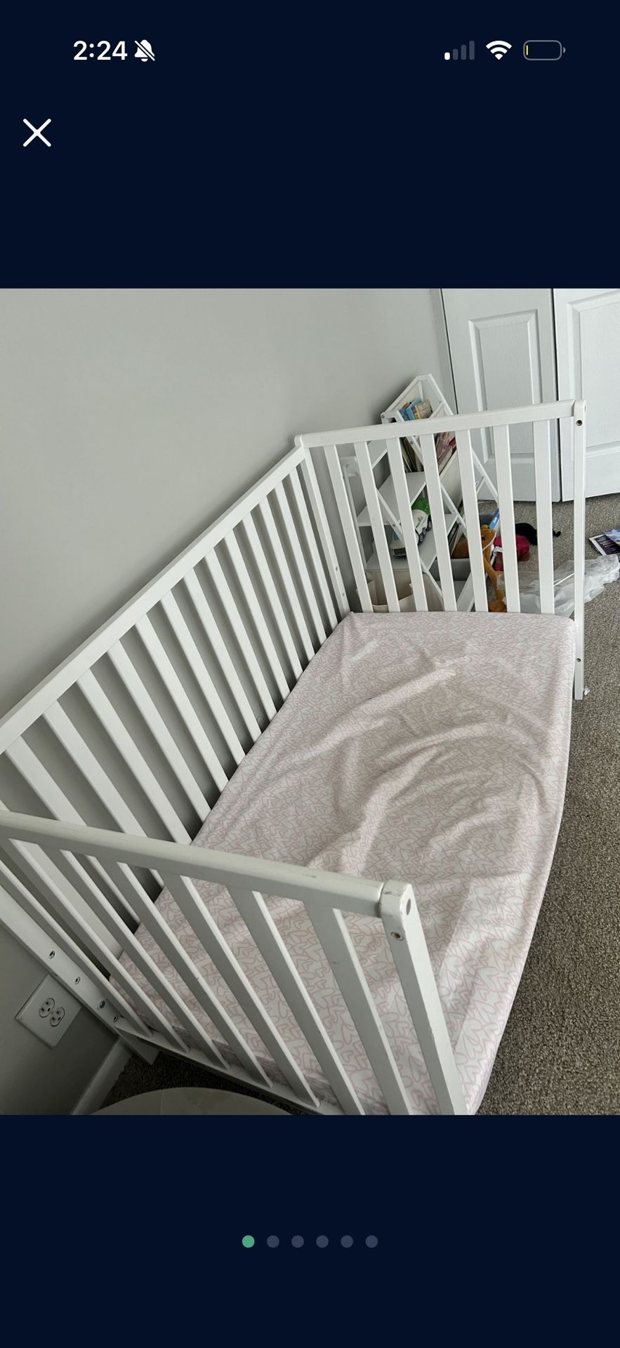 Crib For Babies / Toddlers - White