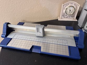 Paper Cutter Trimmer Edge Pro Blue – Portable Guillotine Paper Cutter for Craft, Scrapbooking, Office