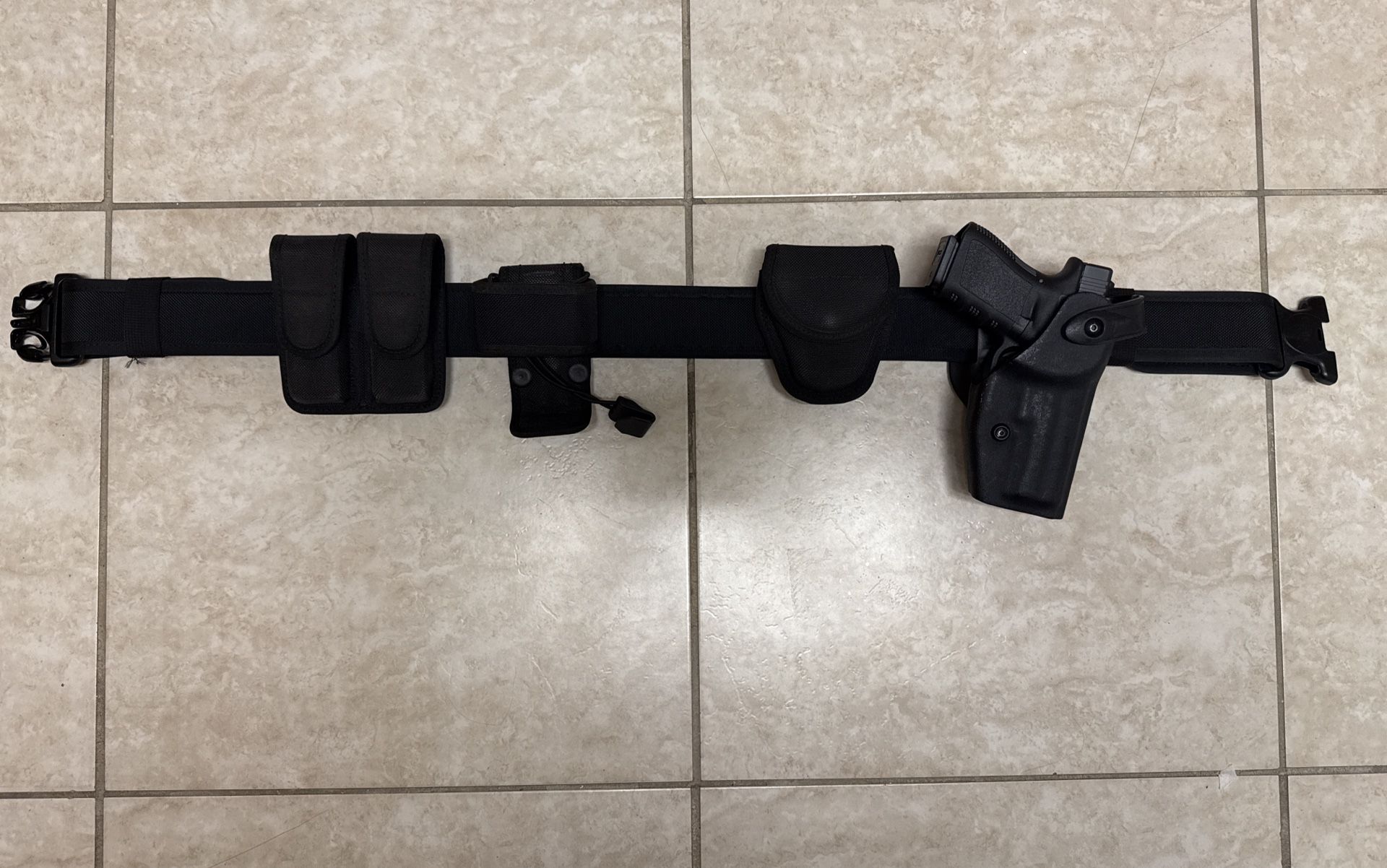 Bianchi Tqctical Belt W Holster And Magazine Pouch