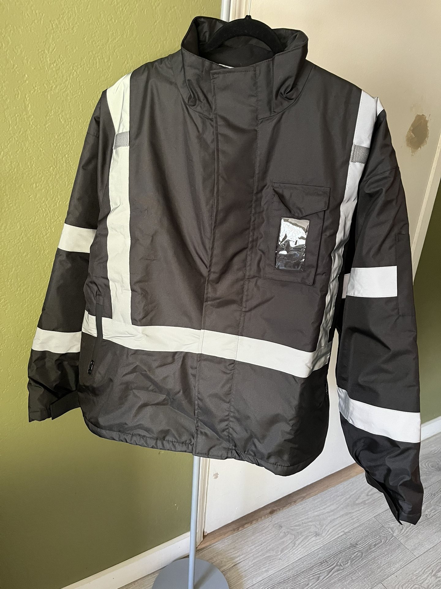 New Men’s Winter Reflective Safety Jacket Size XL