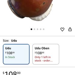 Terre Udu Clay Drum with Goat Skin (Udu)