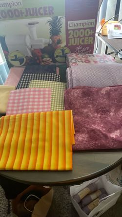 Lot of 10 Pieces of Material Fabric for Quilting Sewing