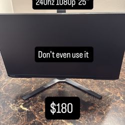 Samsung Monitor 240Hz 27” $150