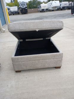 Ottoman 55-in TV Stand Shelf And Clock