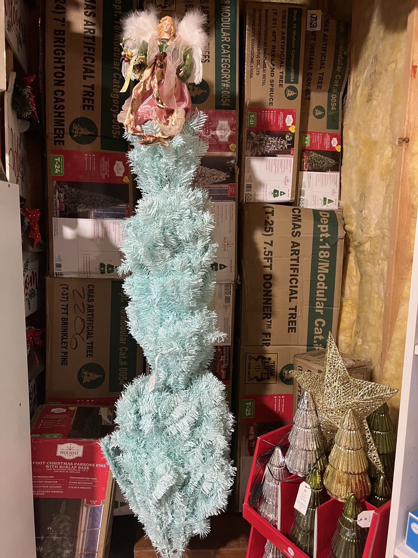 Mint Green Christmas Tree 7 Ft Show Me