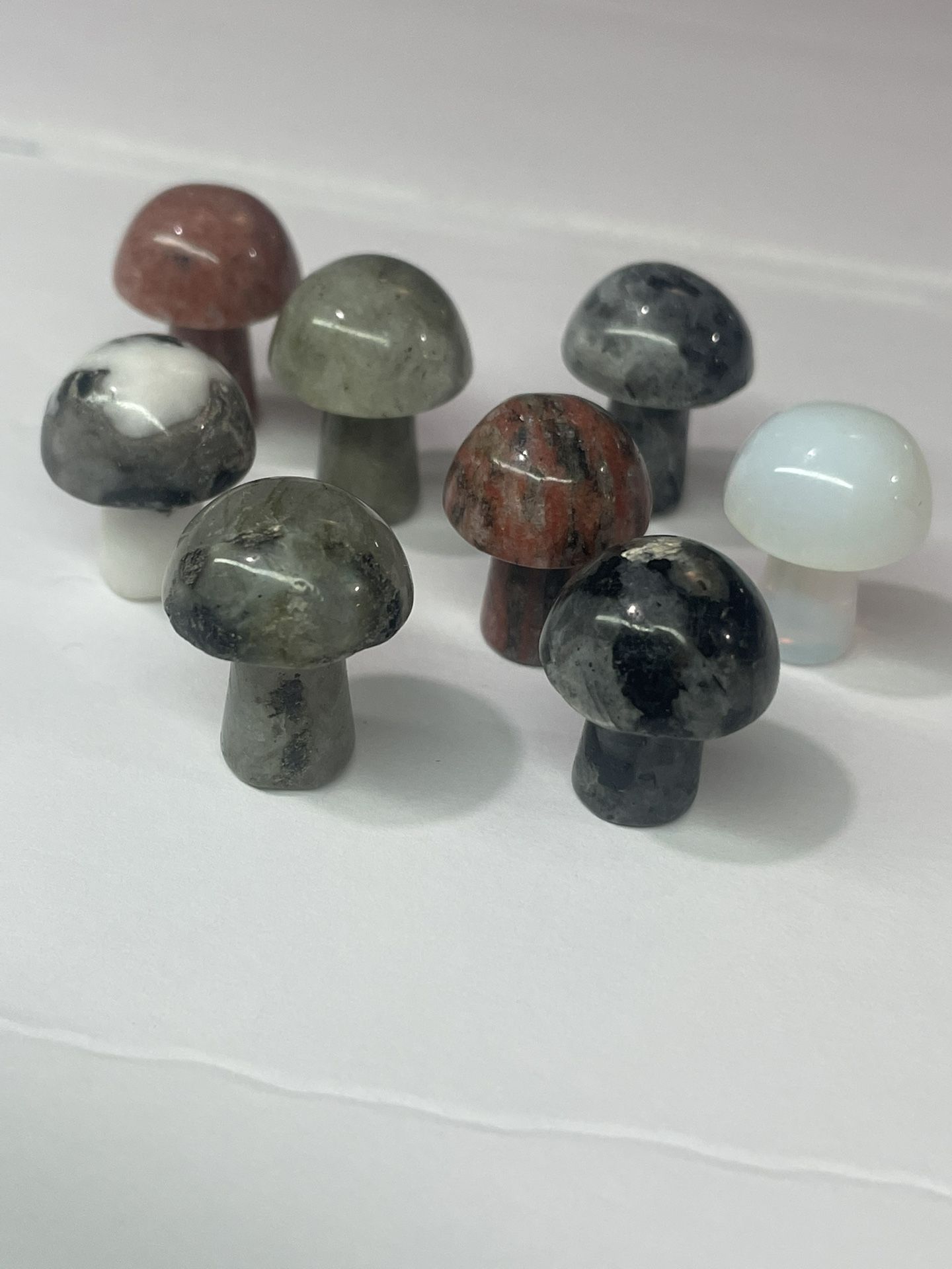 8 Natural Crystal Mushrooms