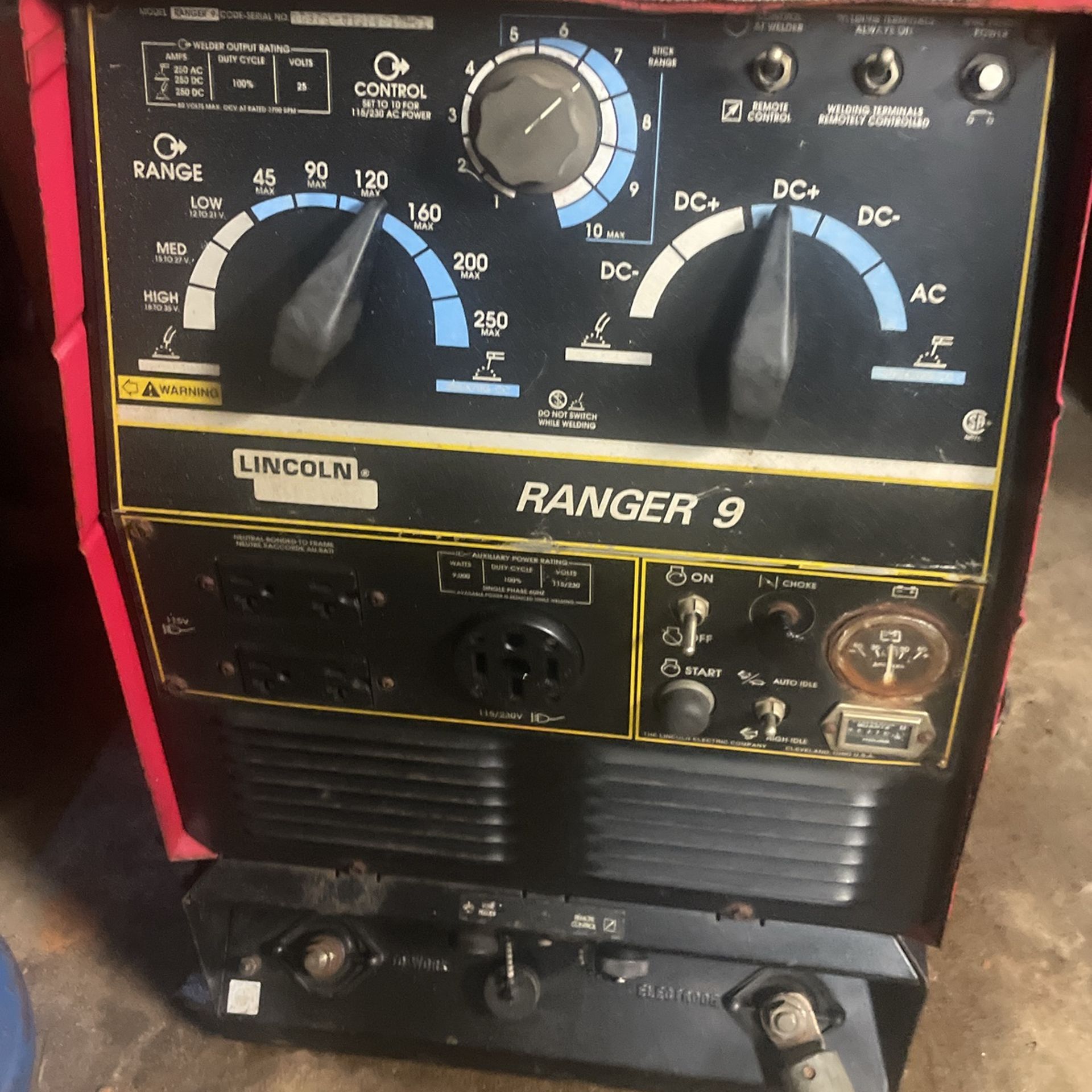Lincoln Welder Generator Ranger9