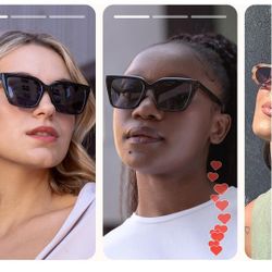 miyya Cat Eye Sunglasses for Women, Trendy Polarized Sunglasses Women, Retro Sun Glasses 2025, UV Protection Shades