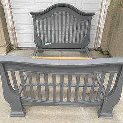 Hard Wood Full Size Bed Frame 