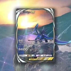 ✨ Dialga EX Holographic Card | Timeless Landscape Art | Premium Collecti