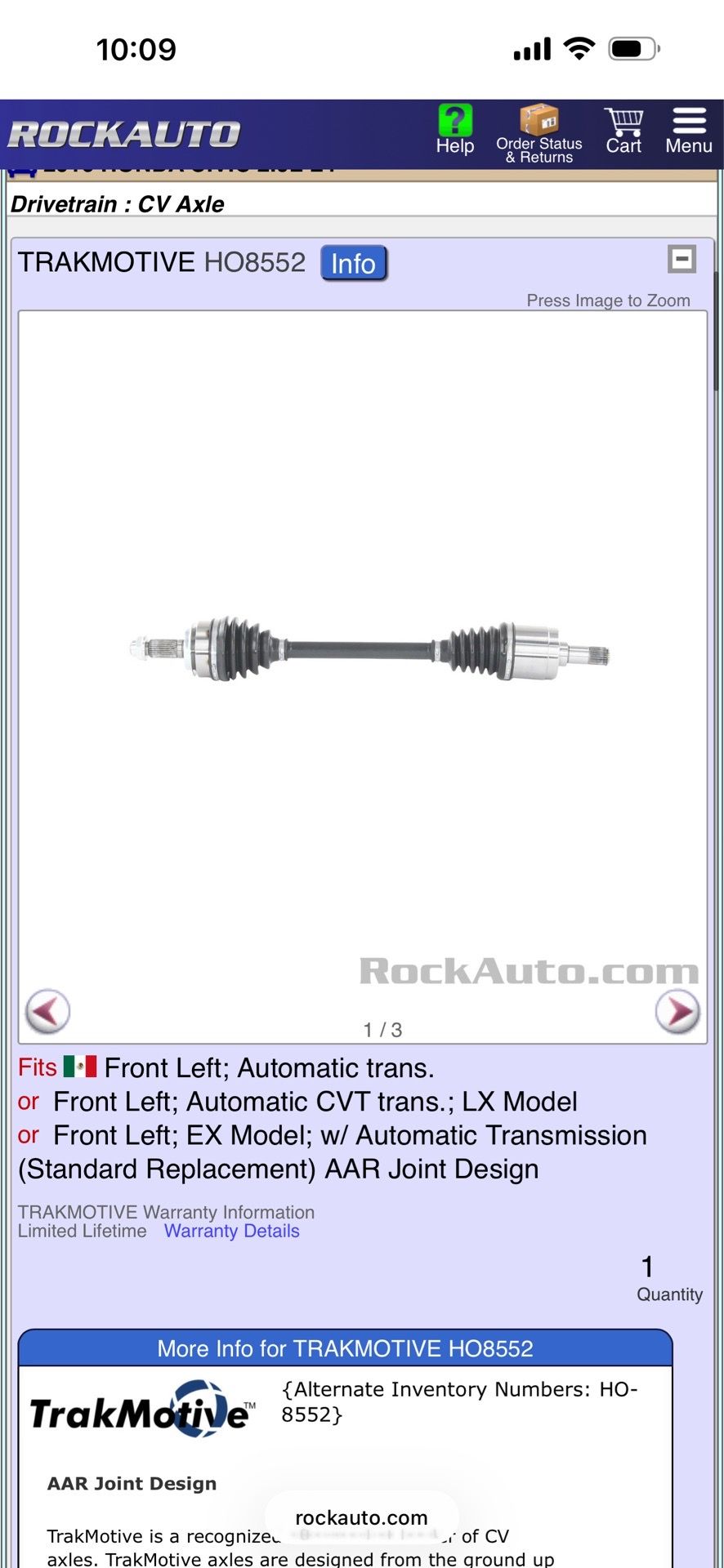 2016 honda civic parts