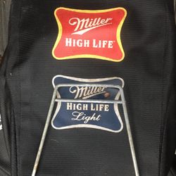 Antique Collector’s Item Miller High Life Lawn Mower grass Catcher Beer Garage Collectible