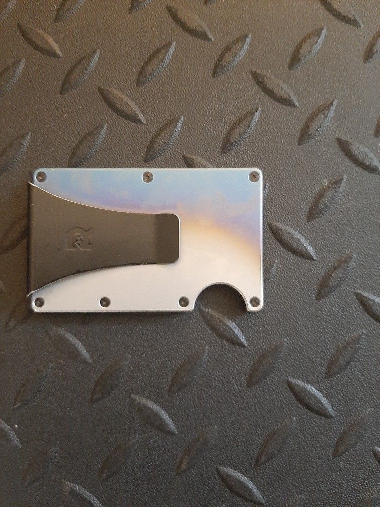 Ridge Wallet Titanium Money Clip Burnt