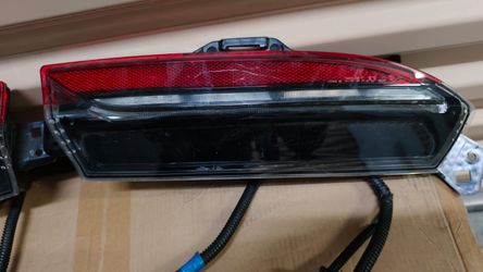 2023-2025 Tesla Model 3 Rear Bumper LED Tail Lights Rear Fog Lights Pair Set