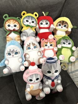 mofusand apple Frog Sailor Shark Meow Big Plush 11"