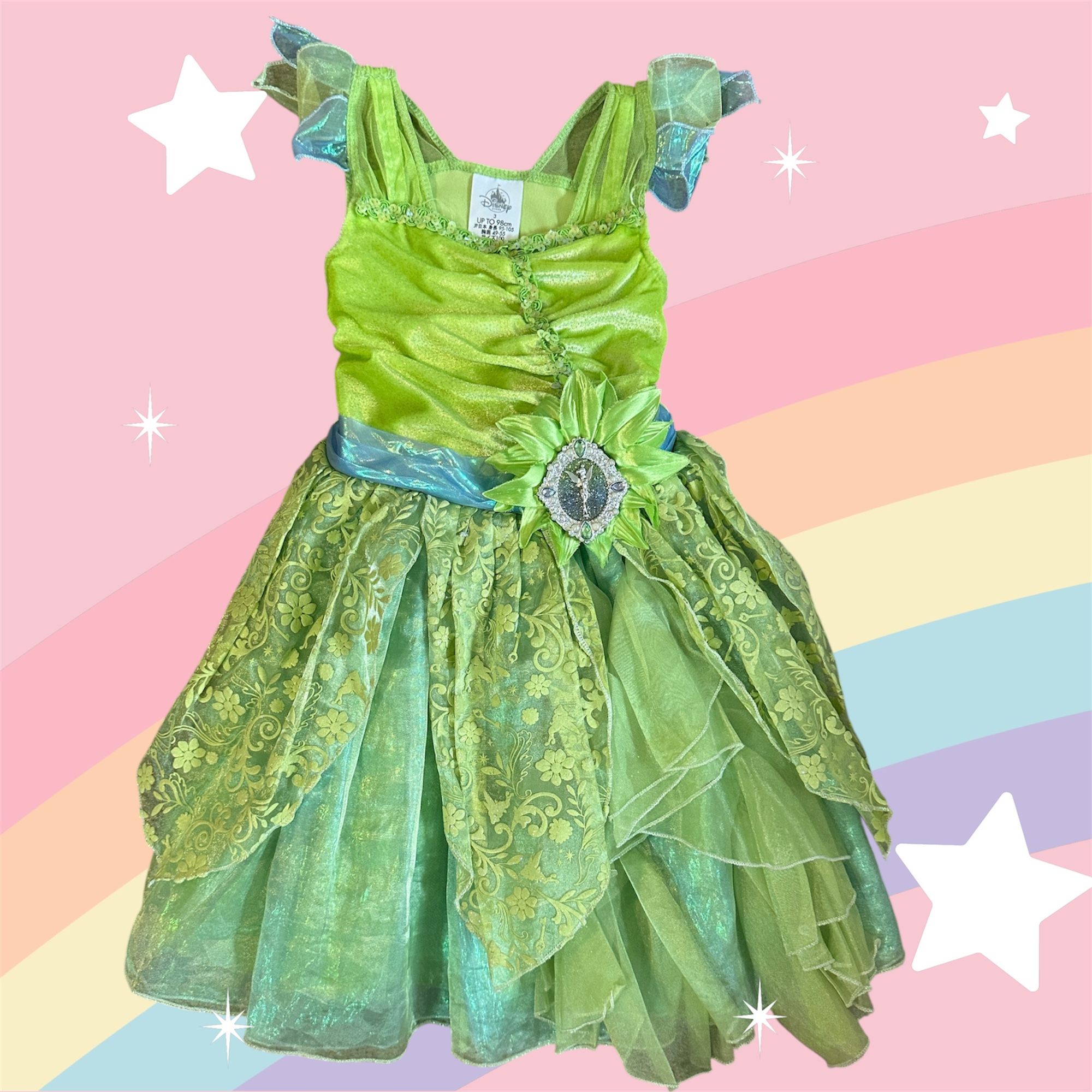Tinker Bell Costume Size 3 For Little Girls!