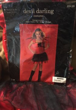 Girls Devil Darling Halloween Costume. Large 10-12. Brand New