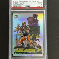 2020 Panini Donruss Optic Brett Favre Downtown PSA 9