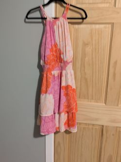 Vestido estampado floral para primavera,verano con volantes