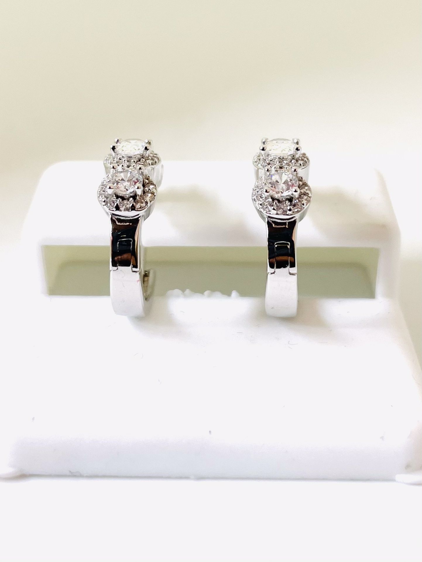 925 STERLING SILVER AND CZ EARRINGS AVAILABLE ON SPECIAL SALE