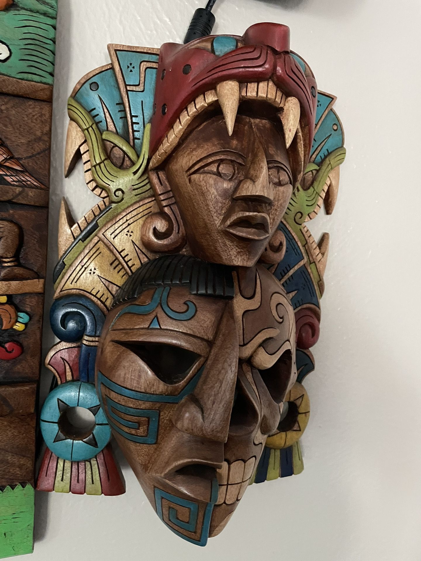 Aztek Wooden Mask 