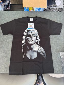 Doby Apparel Marilyn Monroe Sugar Skull Graphic T-Shirt