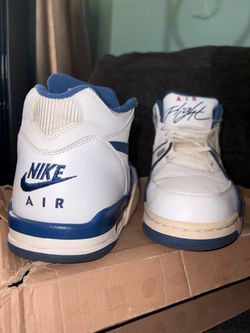 Nike Air Flight High-Top Sneakers White Blue