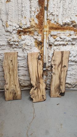 Live edge olive slabs