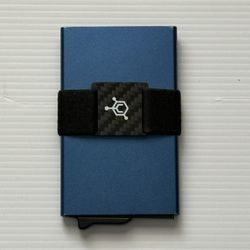 Code 118 Dark Blue Metal RFID Secured Wallet 