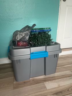 Box with Christmas Decorations
