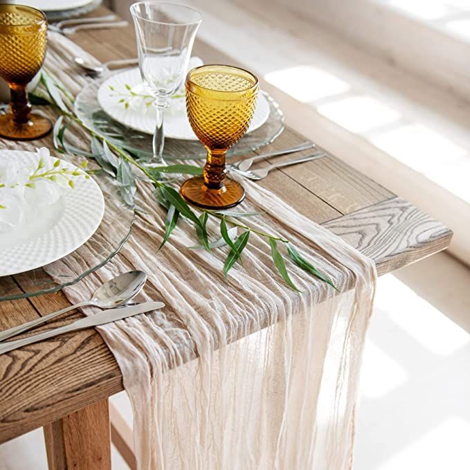 Boho Rustic Wedding Table Cloth/runner