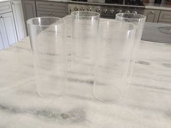 Decorative glass cylinders