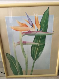 Exotic Flower Wall Art Painting 