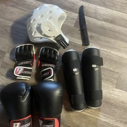 REVGEAR Youth Boxing Gloves, MMA gloves Shim Guards Training Knife  