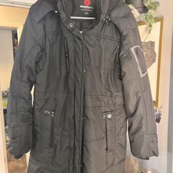 Large Ladies Hawke And Co Black Jacket