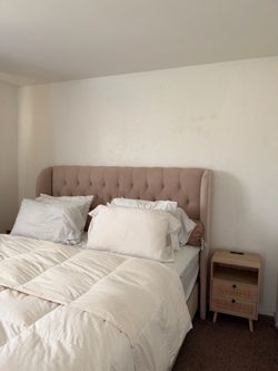 California king bed frame + nightstands