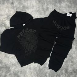 Sp5der black Web Set M