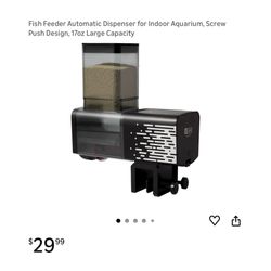 Brand new Fish Feeder Automatic Dispenser for Indoor Aquarium, Screw Push Design, 17oz Large Capacity  Whitestone/Flushing, Queens or Downtown Manhatt