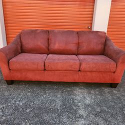 Red Couch (delivery available)