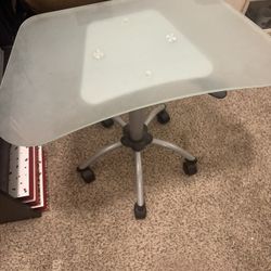 Small Glass Desk 