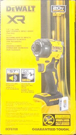 Dewalt 20v Xr Hydraulic Impact