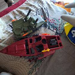 GI-Joe  Car And  Cobra  Battleship 