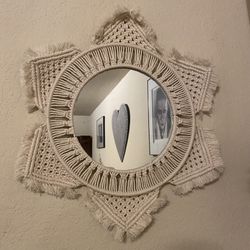 Macrame Boho Mirror