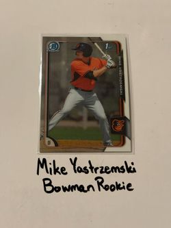 Mike Yastrzemski Atlanta Braves Outfielder Bowman Rookie Card.