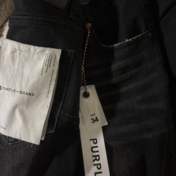 Purple Brand black skinny jeans