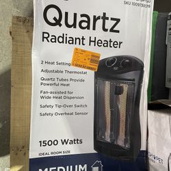 1500 Watt Black Electric Heater 